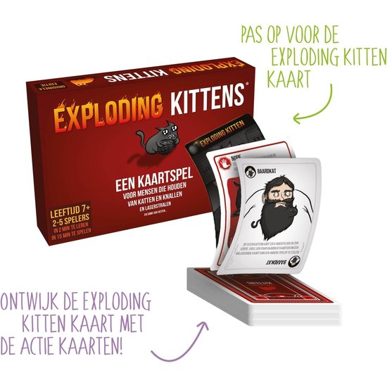 Exploding Kittens Exploding Kittens Originele Editie - Nederlandstalig Kaartspel