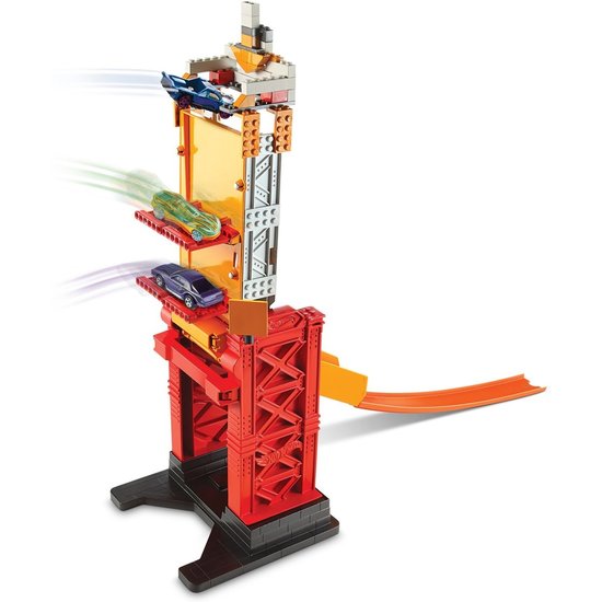 Mattel Hot Wheels - Track Builder Stuntbrug Set - Racebaan