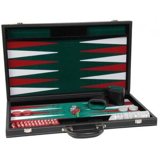 Backgammon zwart 18 Inch