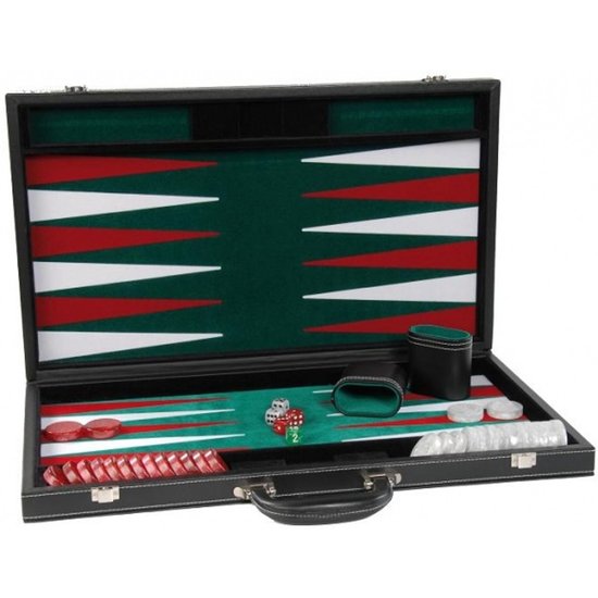 Philos  Backgammon zwart 18 Inch