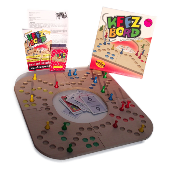 Keezbord Keezbord 4 persoons hout en tokkenspel