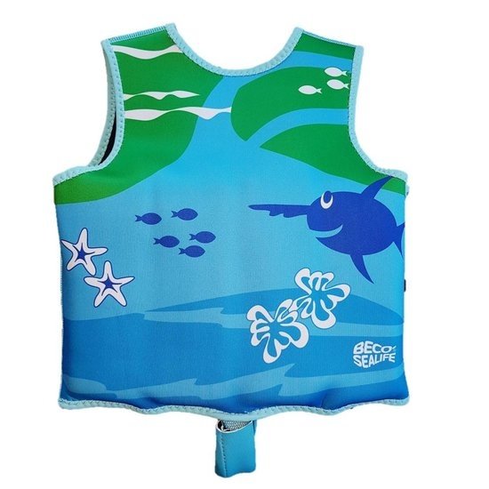 BECO Beco Sealife - Zwemvest/Drijfvest kind - Blauw/Groen - M: 18-30 kg