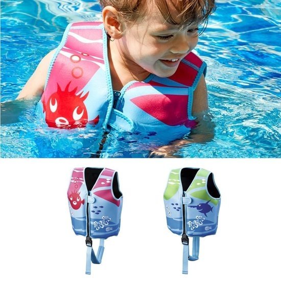 BECO Beco Sealife - Zwemvest/Drijfvest kind - Blauw/Groen - M: 18-30 kg