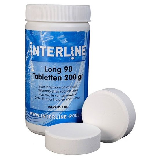 Interline  Interline Chloortabletten - Long90 200gram/1kg