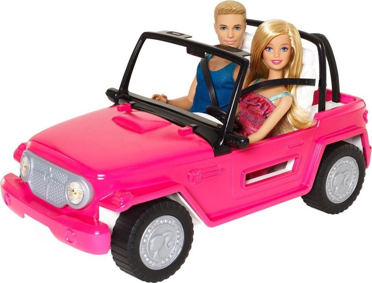 Sophie drempel Paradox Barbie Beach Cruiser Auto met Ken & Barbie | PS Toys