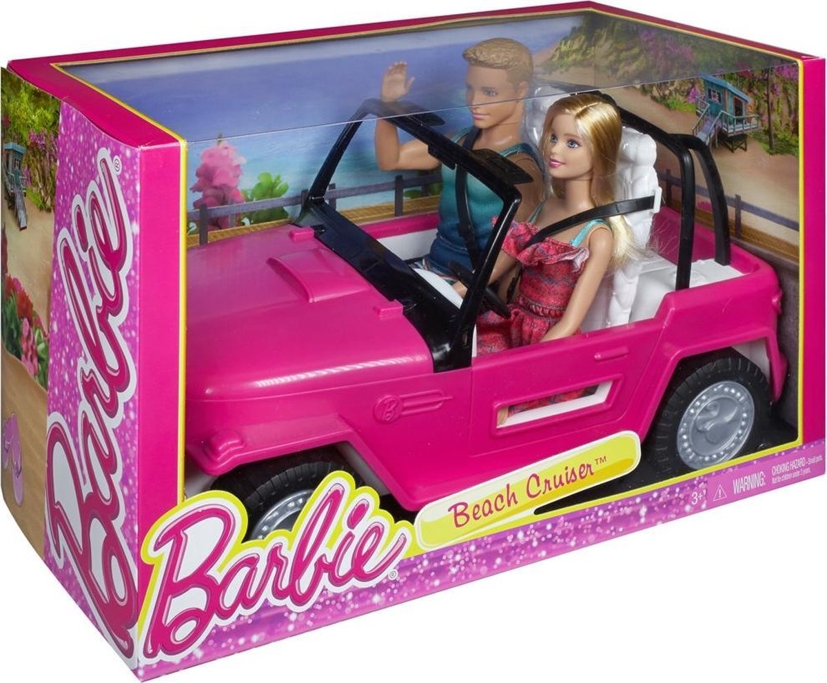 Sophie drempel Paradox Barbie Beach Cruiser Auto met Ken & Barbie | PS Toys