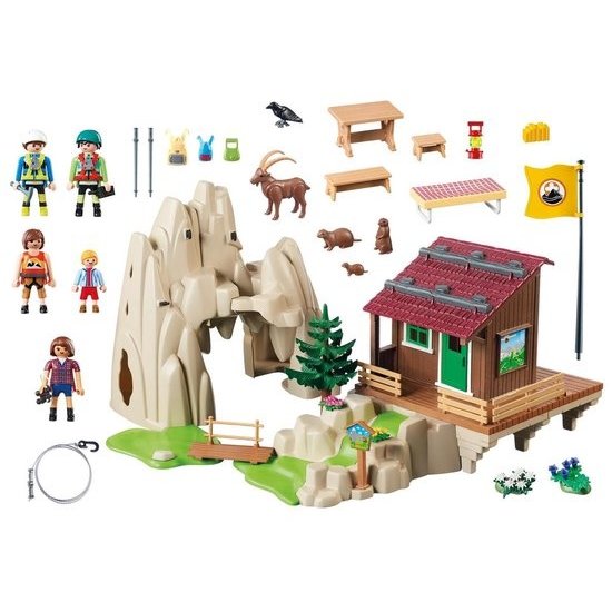 Playmobil PLAYMOBIL Bergbeklimmers met berghut 9126