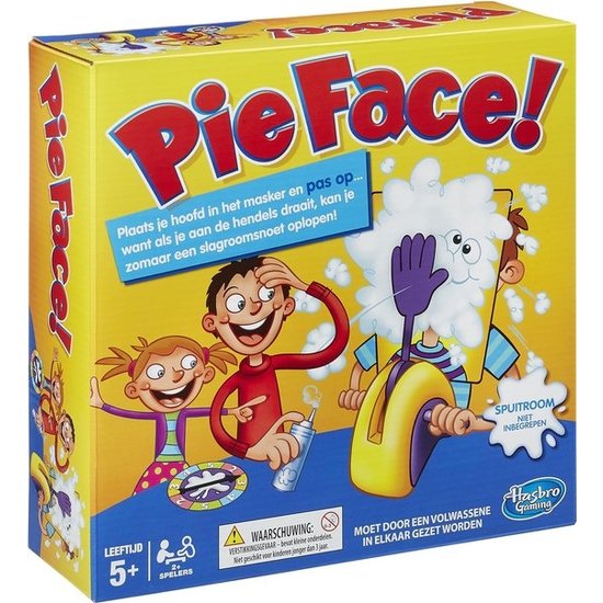 Hasbro Pie Face - Gezelschapsspel Taart in je gezicht