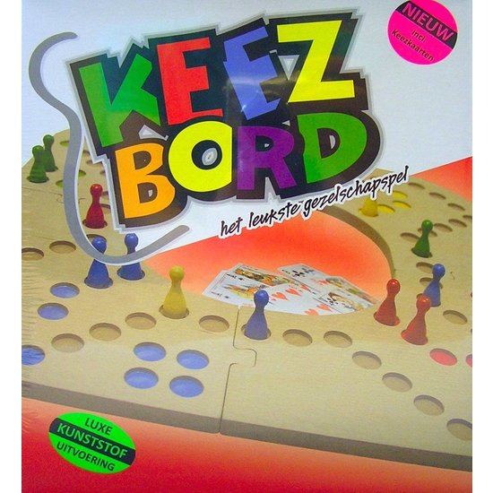 Keezbord Keezbord 4 persoons kunststof en tokkenspel