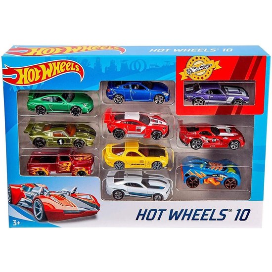 Hot Wheels Hot Wheels Cadeauset met 10 Auto's