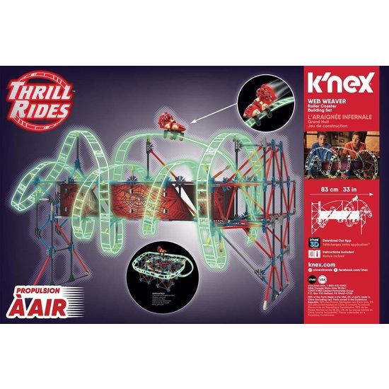 Knex K'NEX Thrill Rides Web Weaver Rollercoaster - Bouwset