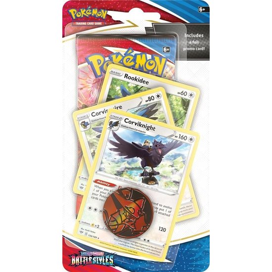 Pokémon  Sword & Shield Battle Styles Premium Checklane Blister