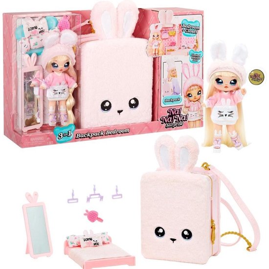 Na! Na! Na! Surprise 3-in-1 Backpack Bedroom Playset Aubrey Heart - Serie 1
