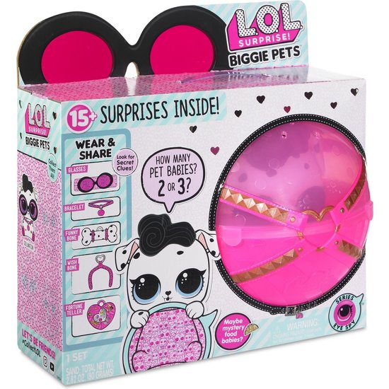 MGA LOL Surprise  L.O.L. Surprise Eye Spy Biggie Pets bal Dalmatier - hond