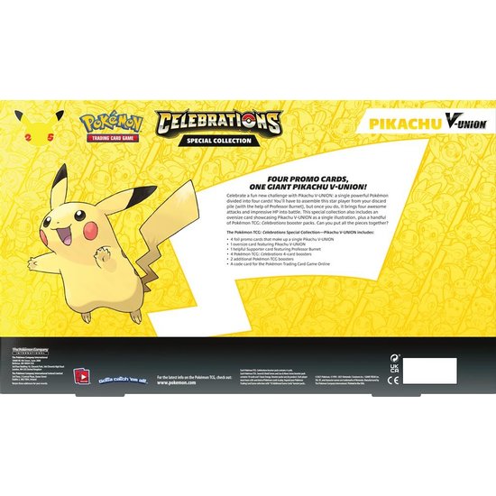 Pokémon  Celebrations Pikachu V Union Special Collection