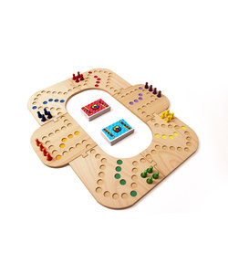 Keezbord 4-6 Personen Hout - Keezen bordspel