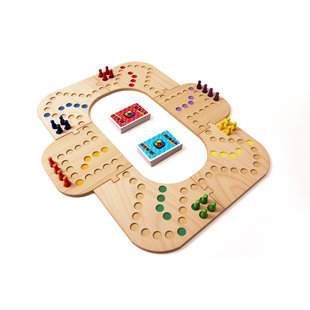 Keezbord 4-6 Personen Hout - Keezen bordspel