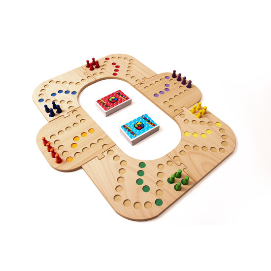 Keezbord  Keezbord 4-6 Personen Hout - Keezen bordspel