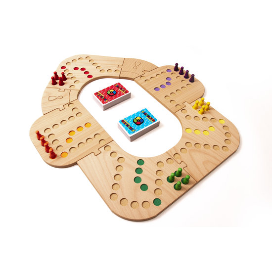 Keezbord Keezbord Totaalbox Hout 8 personen - Keezenspel