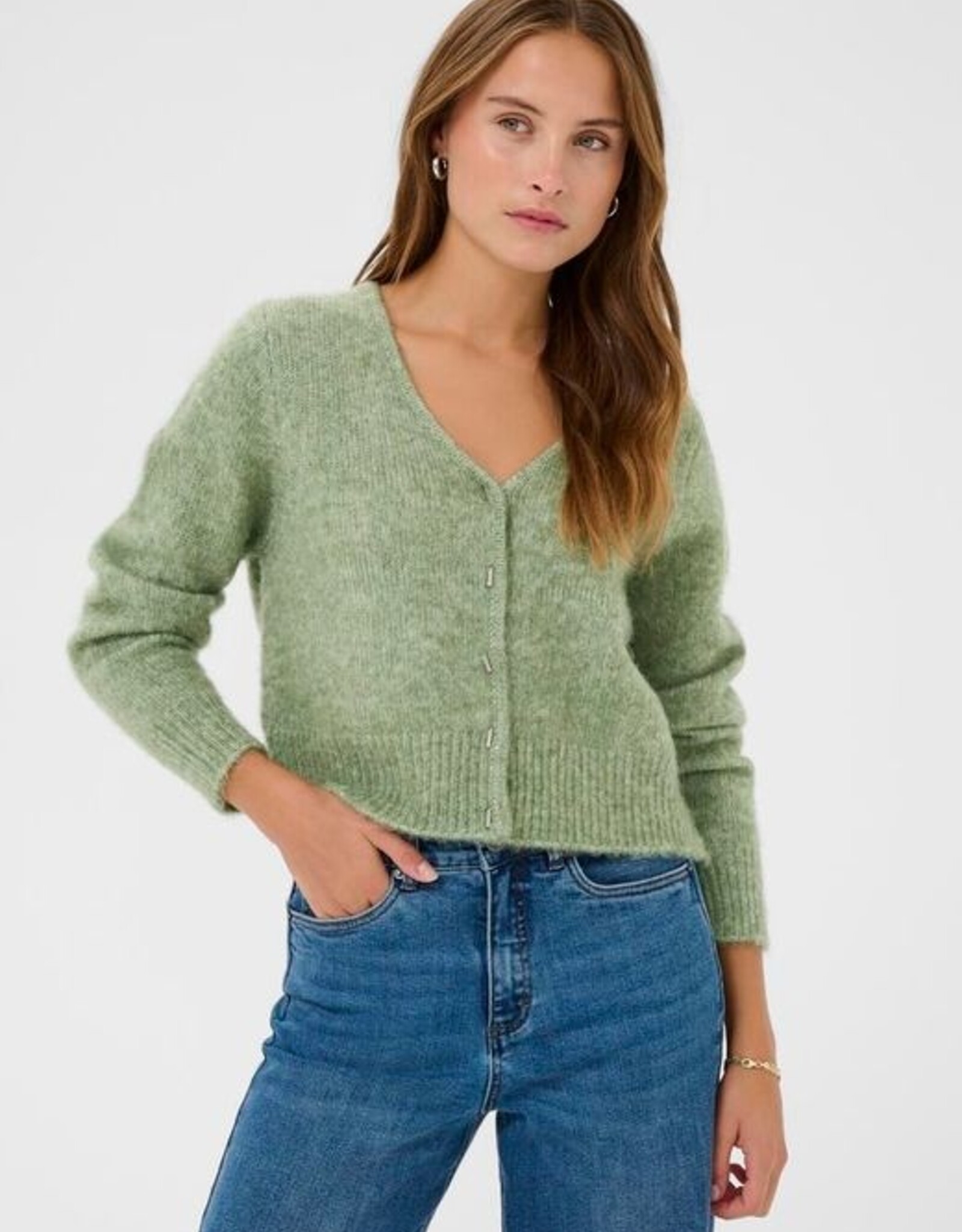 KAFFE Gilet KAmelania khaki