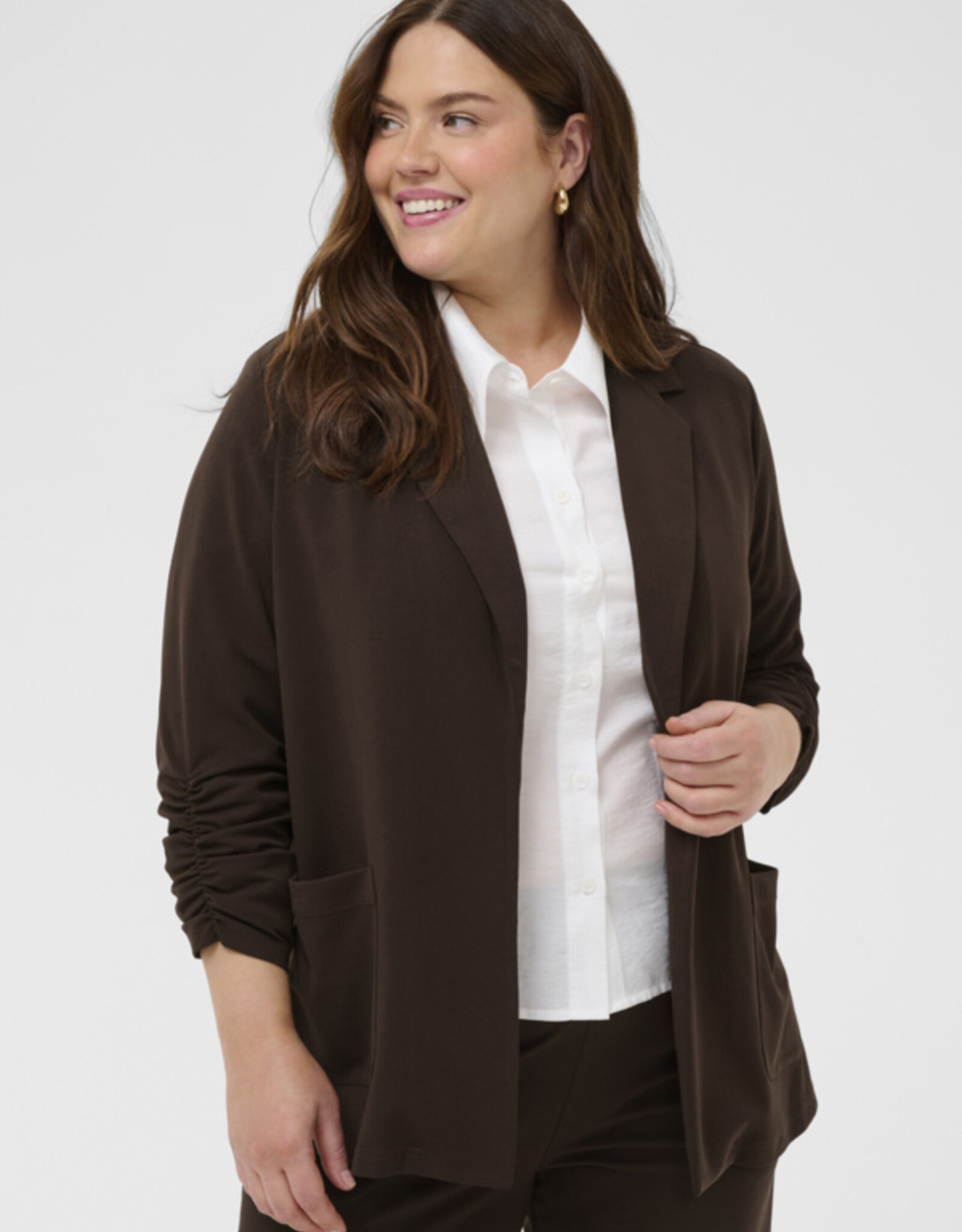 Kaffe curve Blazer KCpheolo 3/4 SL Blazer Coffee Bean