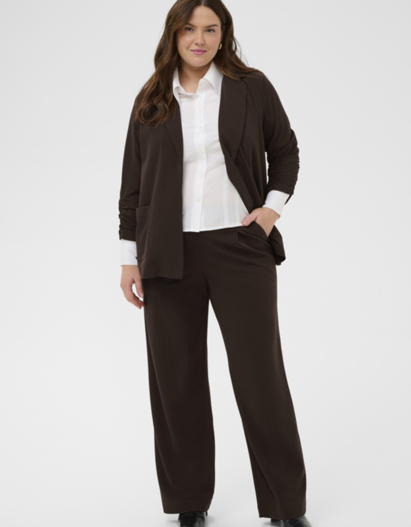 Kaffe curve Broek KCpheolo pants Coffee Bean
