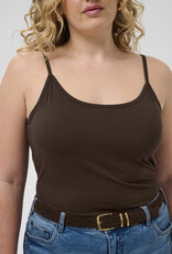 Kaffe curve Top KCjena Strap Top Coffee Bean