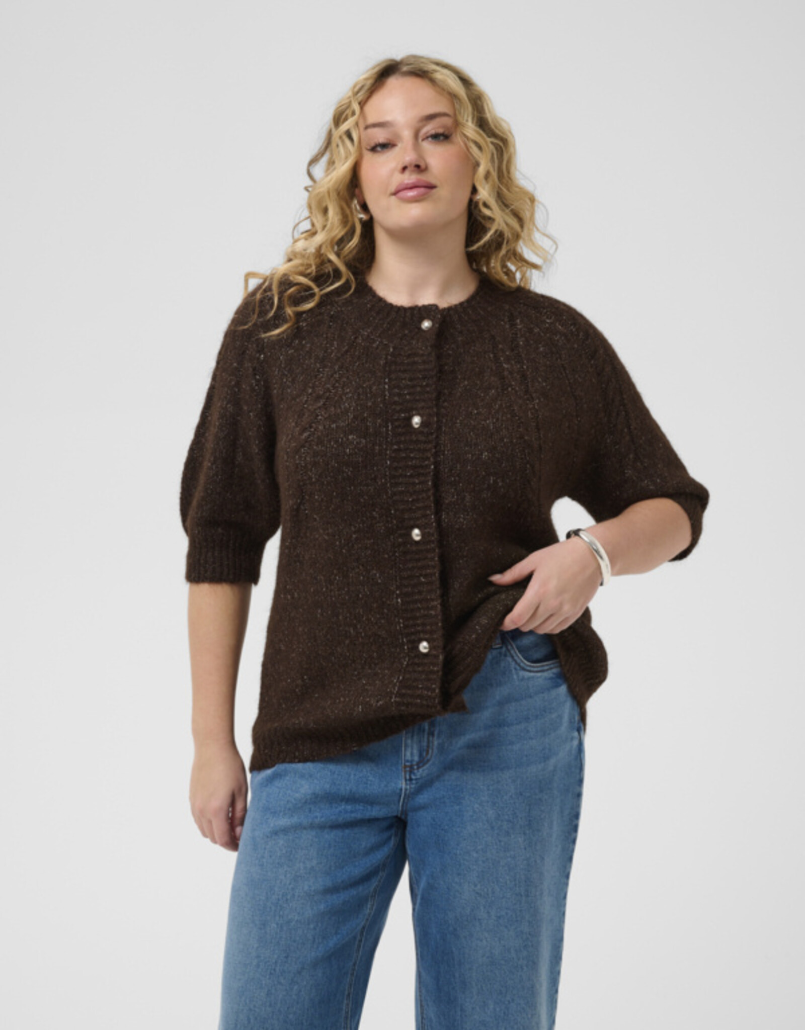 Kaffe curve Gilet KCciony Cardigan Coffee Bean