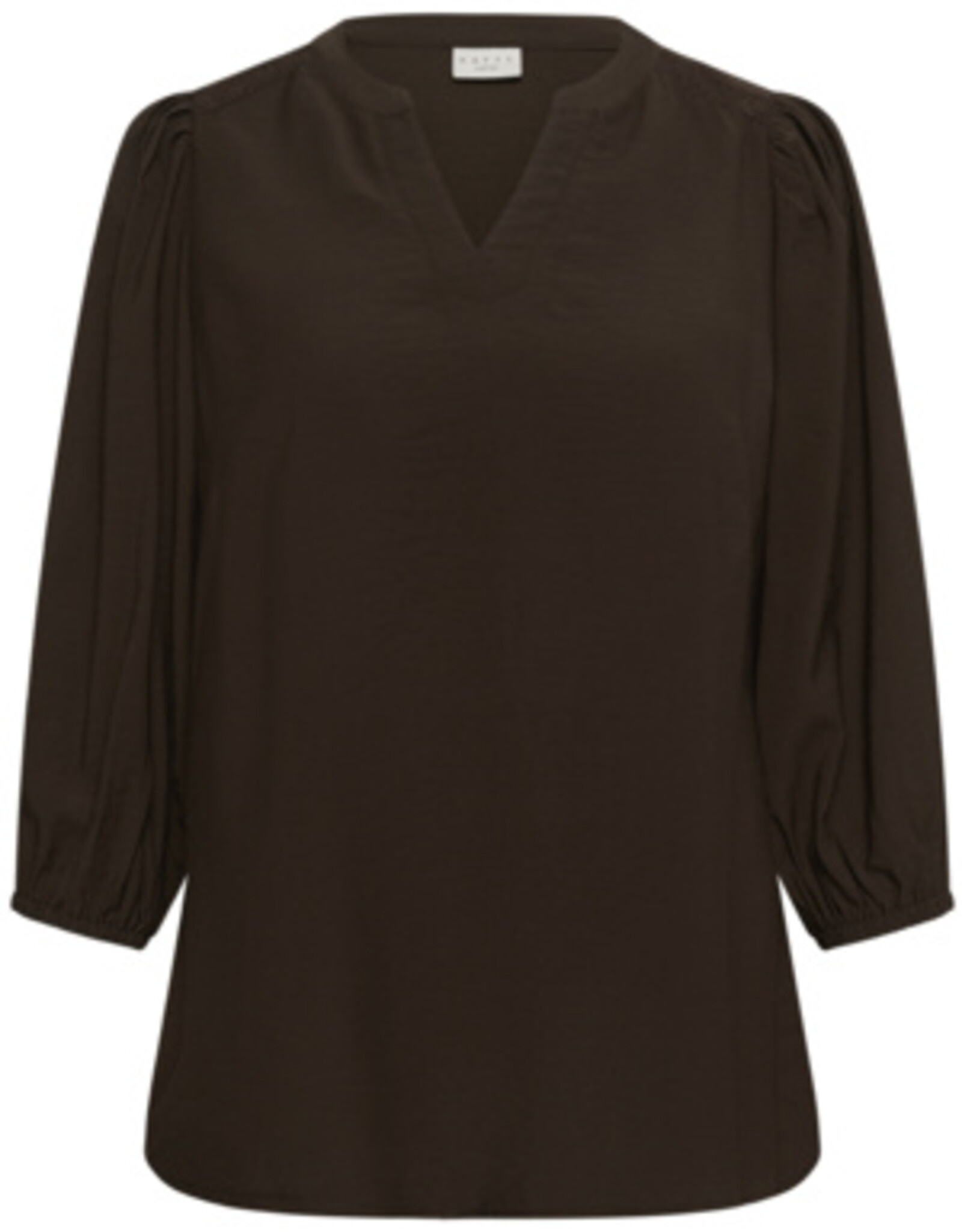 Kaffe curve Bloes KCalberte Blouse Coffe Bean
