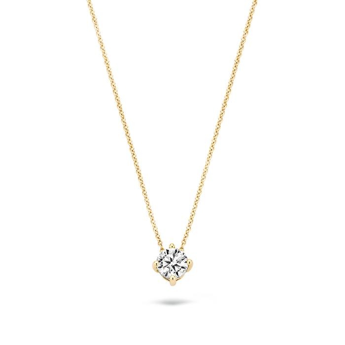 Blush Blush Ketting 3057YZI - Geel Goud (14Krt.) met Zirconia