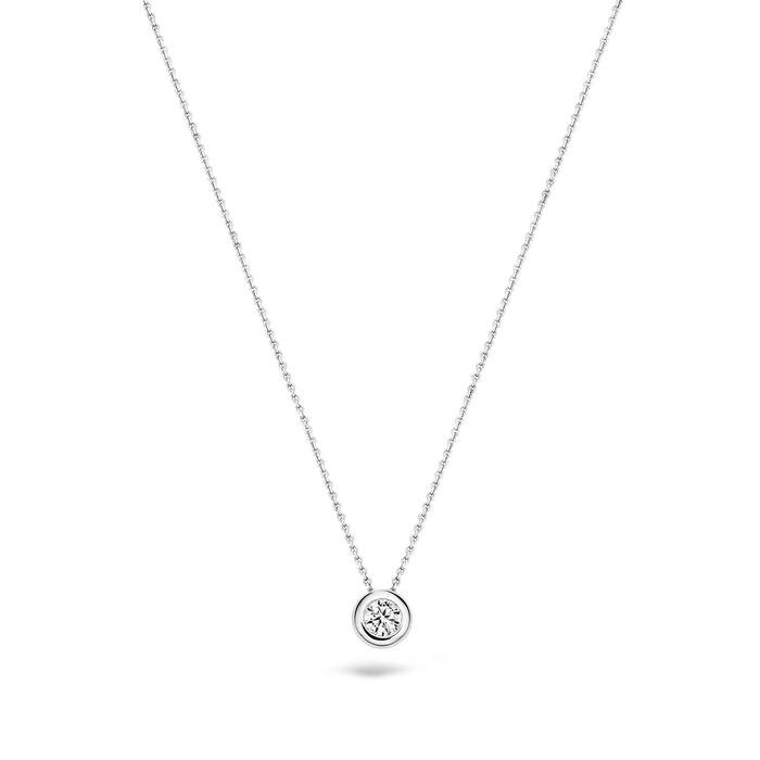 Blush Blush Ketting 3052WZI - Wit Goud (14Krt.) met Zirconia