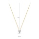 Blush Blush Ketting 3052BZI - Geel en Wit Goud (14Krt.) met Zirconia