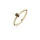 Blush Blush Ring 1204YSQ - Geelgoud met Smokey Quartz (14Krt.)