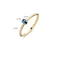 Blush Blush Ring 1204YLB - Geelgoud met Blue Topas (14krt.)