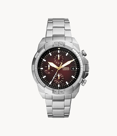 Fossil Bronson Chronograph Stainless Steel Watch