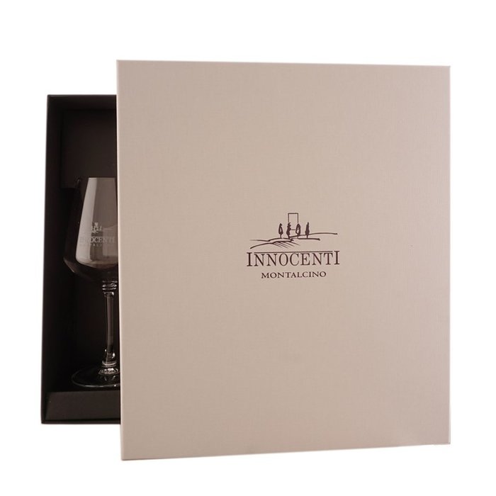 Innocenti Luxe giftbox met 2 gegraveerde glazen