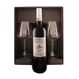 Innocenti Brunello di Montalcino Riserva DOCG in luxe giftbox