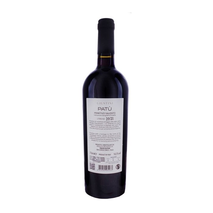 Tenuta Giustini PATU Primitivo in Purezza