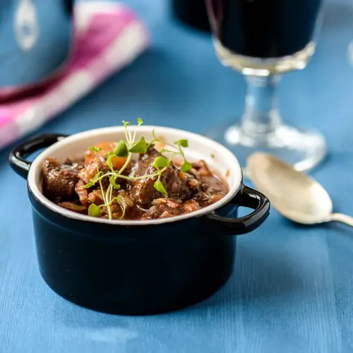 Rund stoofvlees met Barbera