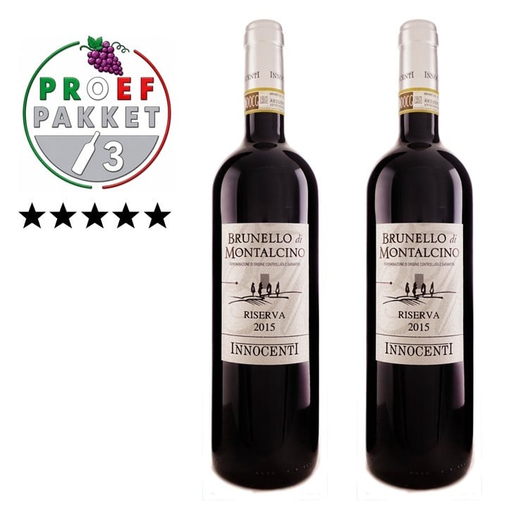 Proefpakket 5 sterren Jaargangen Brunello di Montalcino Riserva