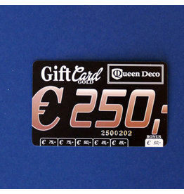 Q&D GIFTCARD CADEAUBON (GIFTCARD) €250.00 TWEEHONDERDVIJFTIG EURO