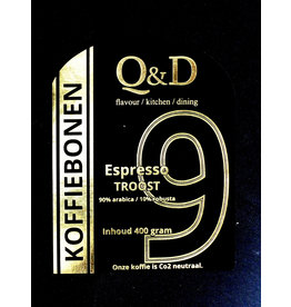 Q&D KOFFIEBONEN -COFFEE BEANS- KOFFIEBONEN -400GRAM ESPRESSO TROOST