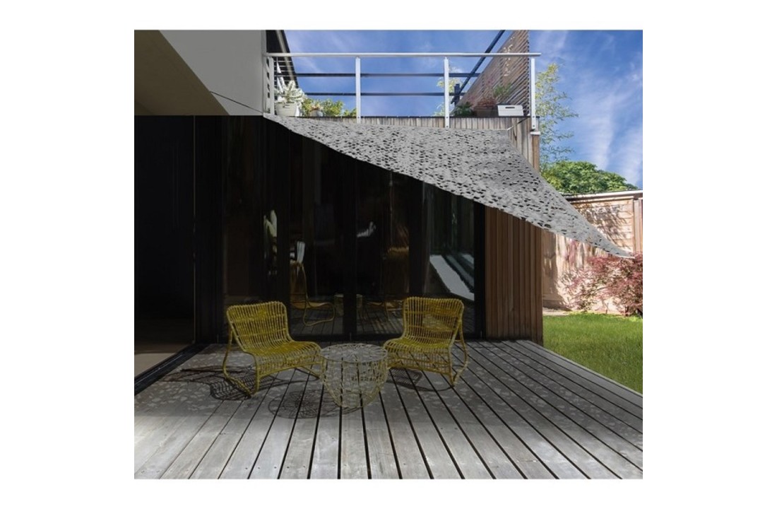 Camouflage schaduwdoek driehoek 360x360x360 cm