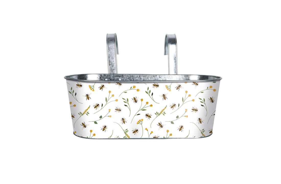 Esschert design - Balkonbak met bijenprint