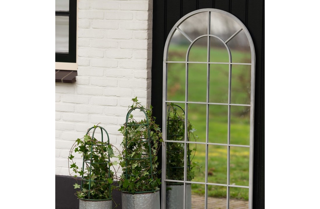 Esschert design - Bloembak met plantensteun set van 2