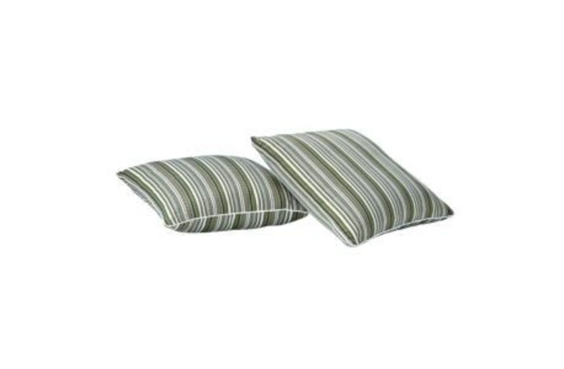 Apple Bee - Sierkussen - Forest breeze 45 x 45 cm met bies in Natural