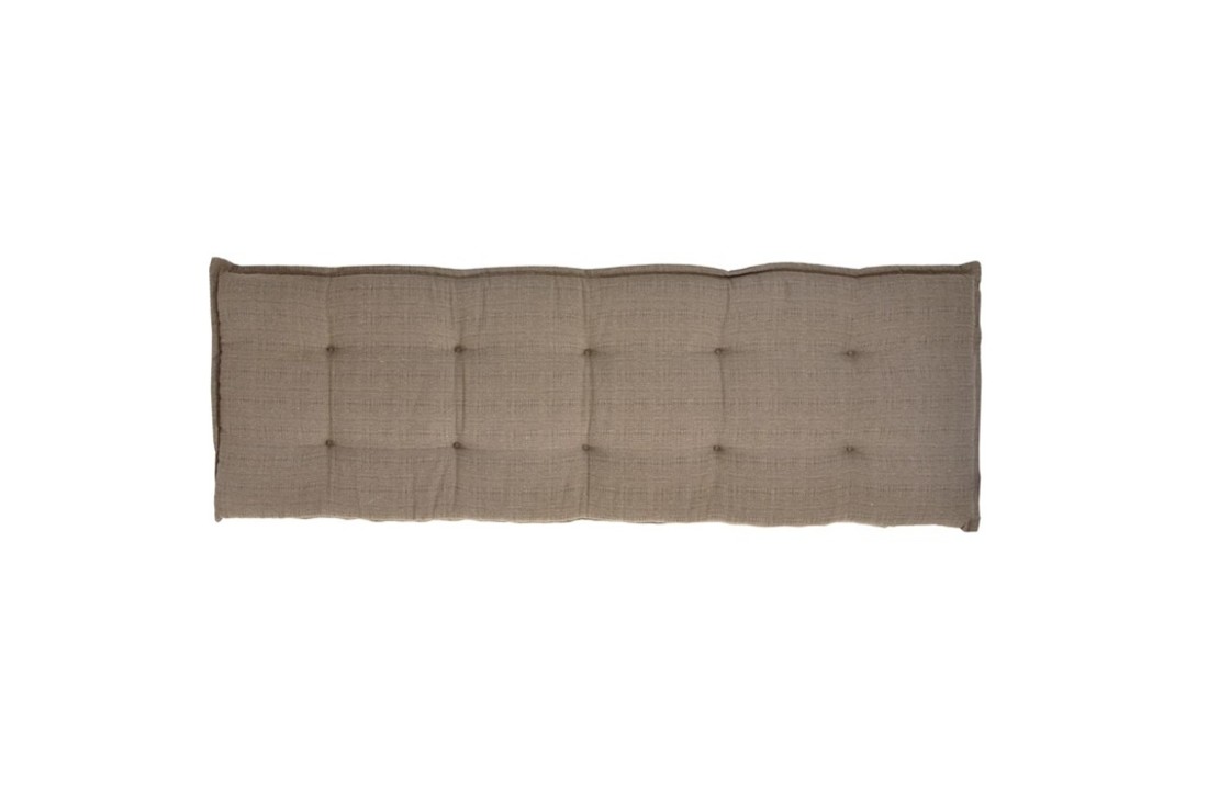 Bankkussen taupe 150cm, 6cm dik