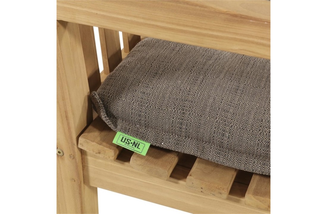 Bankkussen taupe 150cm, 6cm dik