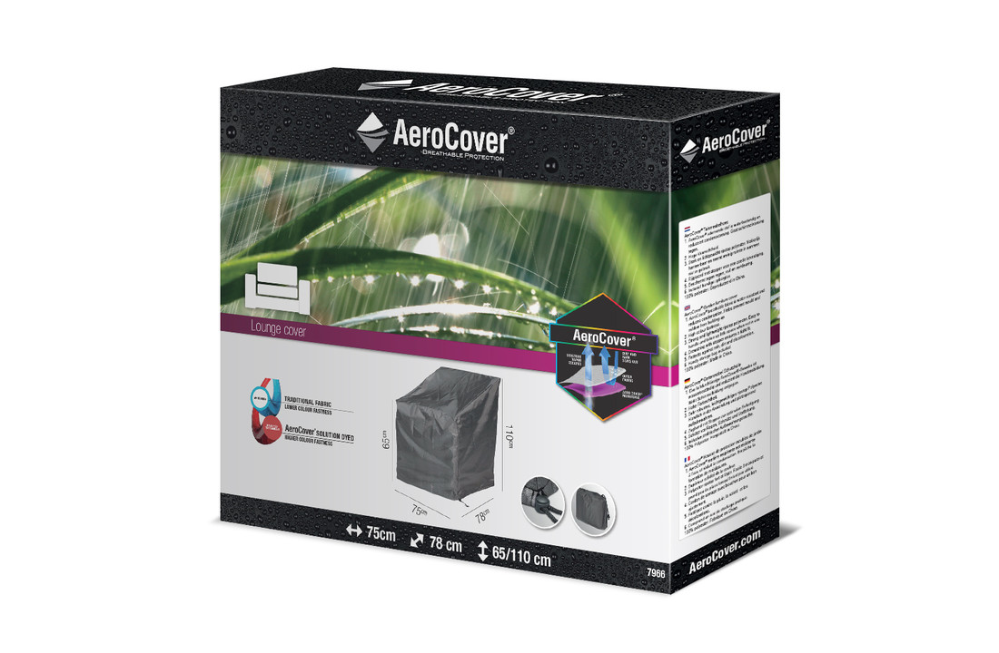 AeroCover - Loungestoelhoes hoge rug XL hoes 75x78x65/110
