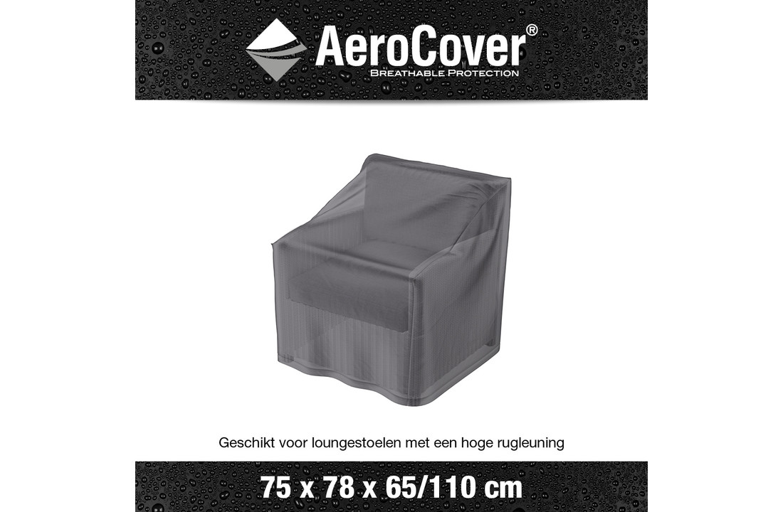 AeroCover - Loungestoelhoes hoge rug XL hoes 75x78x65/110